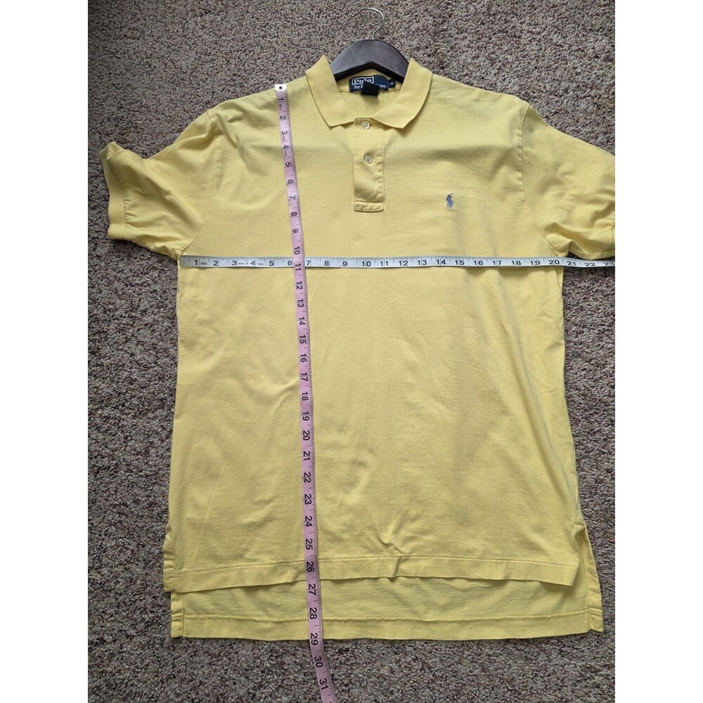 Polo by Ralph Lauren Shirt M Rare Vintage Men Yellow Prep Embroidered Pony - Picture 5 of 5